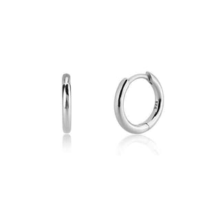 Silver Huggie Hoops