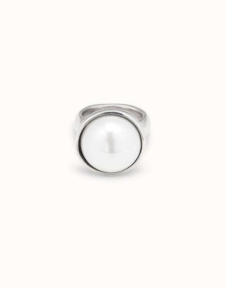 Unode50 Superlative Ring | ANI0663BPLMTL | Big Pearl Ring