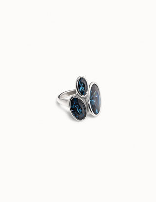 Unode50 Kingdom Ring | ANI0742AZUMTL | Blue Stone Silver Ring
