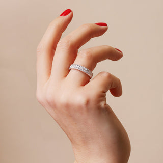 Agnes | 9ct Yellow Gold 1ct tw Lab Grown Diamond Half Eternity Ring