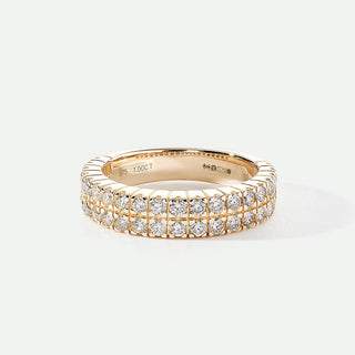Agnes | 9ct Yellow Gold 1ct tw Lab Grown Diamond Half Eternity Ring