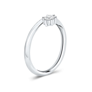 9ct White Gold Lab-Grown Diamond Alba Ring