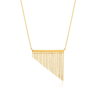 Ania Haie Gold Plated Silver Fringe Fall Necklace