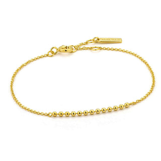 Gold Tone Modern Multiple Balls Bracelet