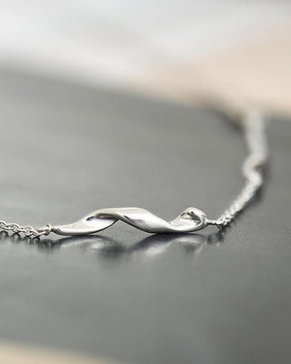 Ania Haie Silver 15" Helix Twist Necklace