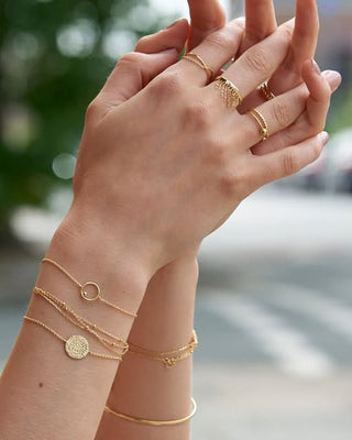 Ania Haie Gold Plated Silver Draping Swing Bracelet