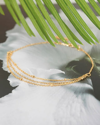 Ania Haie Gold Plated Silver Draping Swing Bracelet