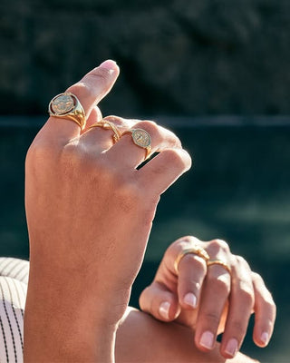 Ania Haie Gold Plated Silver Emperor Adjustable Ring