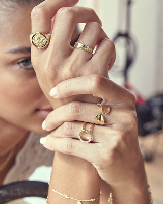 Ania Haie Gold Plated Silver Seljuks Signet Ring