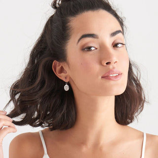 Ania Haie Silver Emblem Hook Earrings