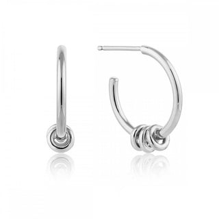 Ania Haie Silver Modern Hoop Earrings