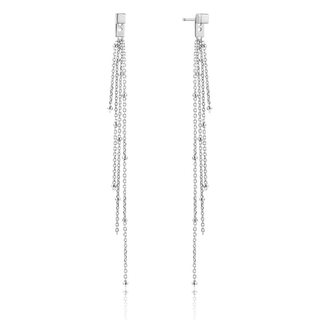 Ania Haie Silver Tassel Drop Earrings