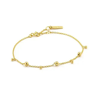 Golden Modern Drop Balls Bracelet