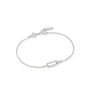 Ania Haie Silver Glam Interlock Bracelet | B037-01H