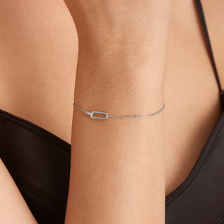 Ania Haie Silver Glam Interlock Bracelet | B037-01H