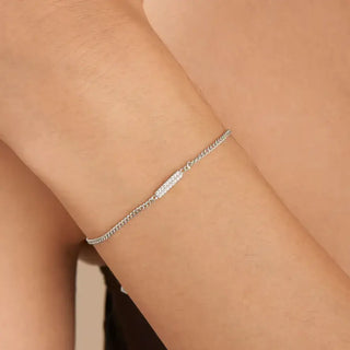 Ania Haie Silver Glam Bar Bracelet | B037-02H