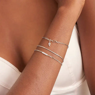 Ania Haie Silver Glam Bar Bracelet | B037-02H