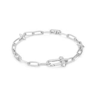 Ania Haie Silver Stud Charm Link Bracelet | B048-03H