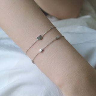 Gisser Silver Minimal Heart Bracelet