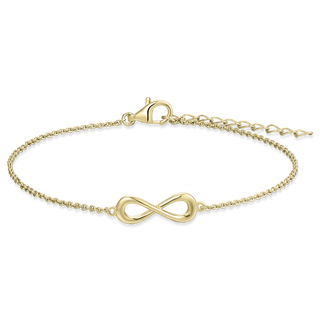 Gisser Gold Plated Silver Infinity Bracelet