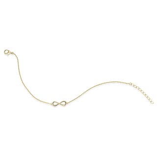 Gisser Gold Plated Silver Infinity Bracelet