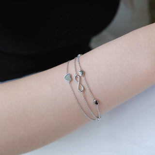Gisser Silver Minimal Heart Bracelet