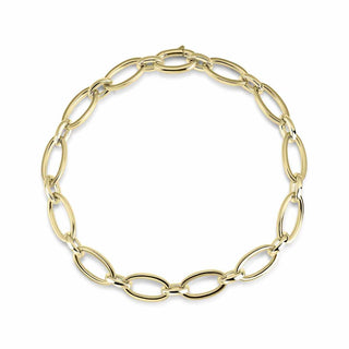 Gisser Gold Plated Oval Link Bracelet