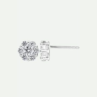 Ava | 9ct White Gold 1ct tw Lab Grown Diamond Earrings