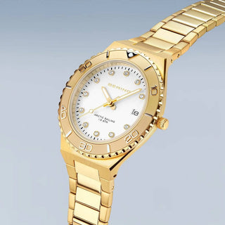 Bering Ladies Gold White Dial Watch | 18936-734 | Bering Watch