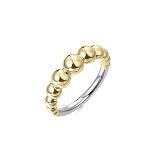 Gisser Gold Plated Big Bead Ring