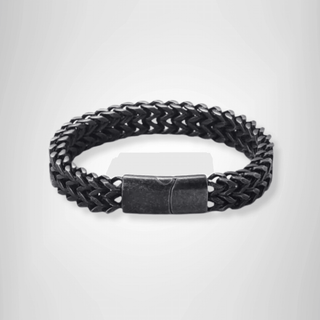 Double Layer Braided Stainless Steel Bracelet