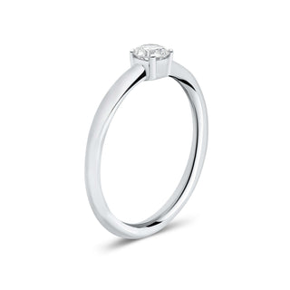 9ct White Gold Laboratory-Grown Diamond Blanca Ring