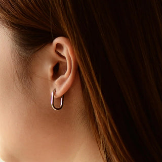 Gisser Silver Bold 20mm Maxi Long Hoop Earrings