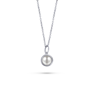 Gisser Silver Bold Pearl Necklace