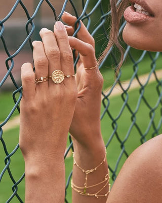 Ania Hair Gold Plated Silver Boreas Adjustable Ring