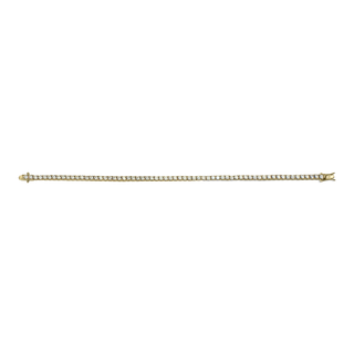 Gisser Gold Plated 3mm Brilliant Tennis Bracelet