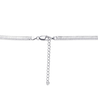 Gisser Silver Flat Snake Chain