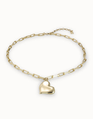 Unode50 HeartBeat Necklace | COL1669ORO0000U | Gold Heart Necklace