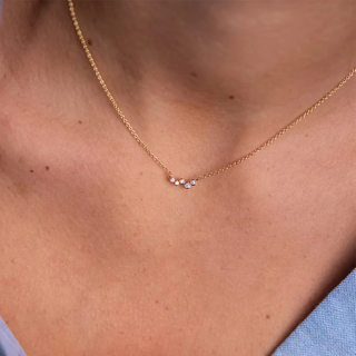 Cz Bubbles Stacking Necklace