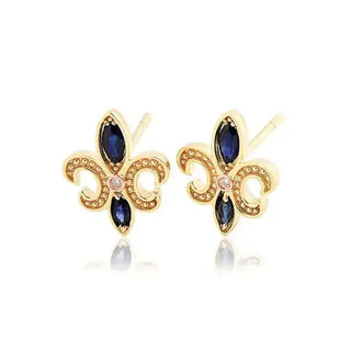 Clogau 9ct Yellow Gold Sapphire Bohemia Earrings