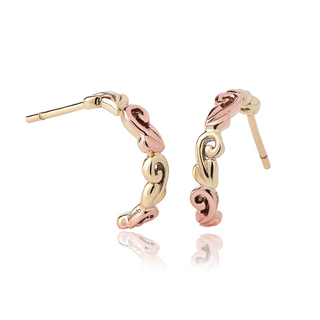 Clogau 9ct Gold Tree of Life® Half Hoop Earrings | TOLCE2