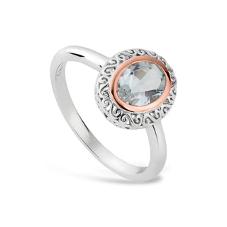 Clogau Looking Glass Ring | White Topaz Ring | 3SALWR3