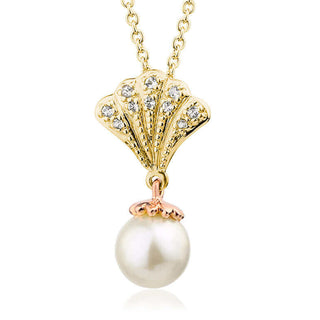 Clogau 9ct Yellow Gold Windsor Pearl Necklace - WNPR