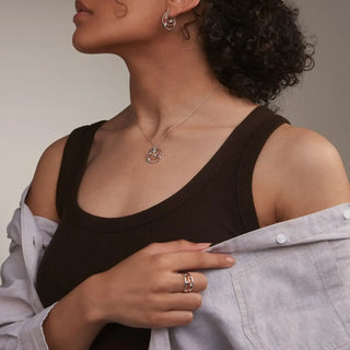 Women wearing the clogau awyr y nos collection