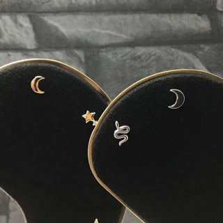 Waning Crescent Moon Cartilage Stud | Ear Candy®