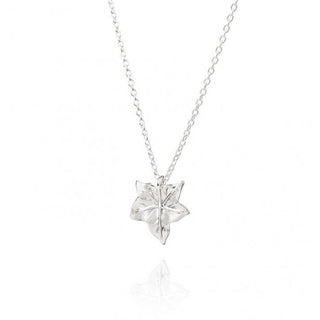 Silver Sycamore Leaf Necklace