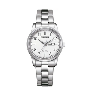 Ladies Eco-Drive White Dial Bracelet Watch