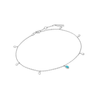 Turquoise Drop Pendant Anklet