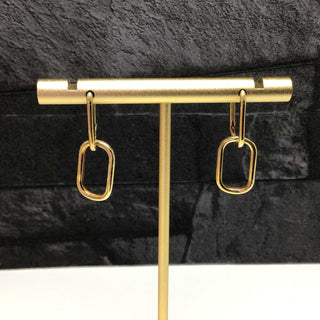 Double Hoop Drop Earrings