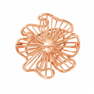 Fei Liu Rose Gold Plated Silver CZ Cascade Rose Brooch